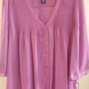 Flutter sleeve blouse